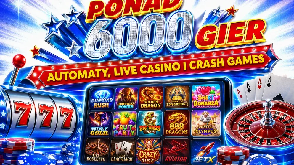Siatka gier: automaty, live casino, crash games na jednym ekranie