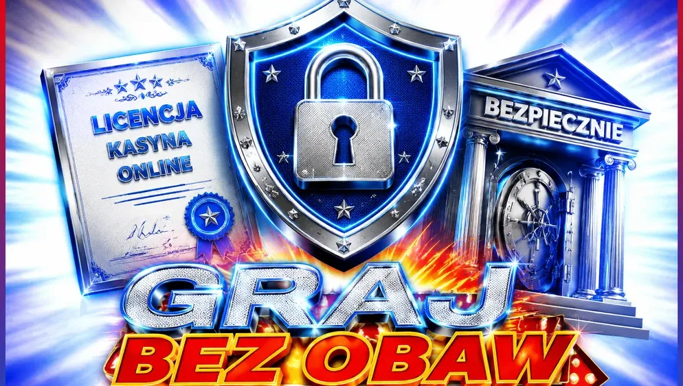 Tarcza z kłódką i certyfikat licencji kasyna online